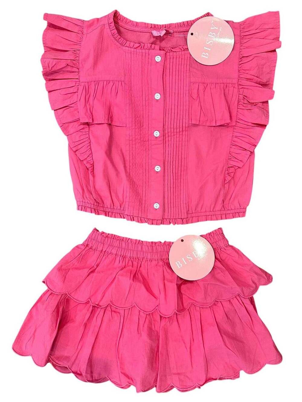 Youth Size 10 - Ruffle Tee and Shorts Set